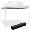 Your Self Srl Gazebo richiudibile pieghevole 2 X 2 Bianco ricoperto in PVC impermeabile