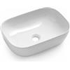 LIBEROSHOPPING Lavabo da appoggio rettangolare 46x33 cm in ceramica bianco - LIBEROSHOPPING