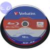 VERBATIM BD-RE SL 25GB 2x Cake 10pz VERBATIM ReWritable - 43694