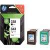 HP Multipack HP nero / differenti colori SD449EE MCVP 338+343