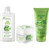 Omia, Kit Routine Haircare, Set Cura Capelli con Fisio Shampoo Eco Bio, Maschera Capelli e Gel con Aloe Vera del Salento, Adatto a Lavaggi Frequenti, Azione Idratante, Senza SLES e PEG