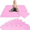 LittleTom 9 Pezzi Tappetino Puzzle per Bambini - 30x30 Tappeto Neonato Tatami da Gioco Schiuma EVA