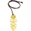 Vestopazzo Collana placche irregolari simil suede Vestopazzo collezione Doodle