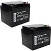 Quality Batteries Batteria di ricambio per Shoprider TE-889SLBF Scooter 24V 2 x 12V 50Ah