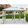 DES Telo ricambio per gazebo in metallo sines colore beige mt 3x4 arredo giardino