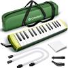 CAHAYA Melodica 32-Tasti Pianoforte a Bocca: con 4 Bocchini Pianola a Bocca con Custodia per Trasporto Strumento Musicale per Principianti Bambini CY0356