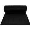 Your Self Srl Tappeto moquette guida passatoia per interno esterno Nera H 1 x 30 mt