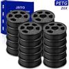 JAYO 20KG Nero PETG 1,75mm Filamento per stampante 3D 1,1KG Elevata tenacità