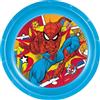 TataWay in viaggio si cresce Marvel Piatto piano blu per bambini in plastica Spiderman resistente agli urti accidentali e riutilizzabile