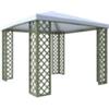 GAZEBO DA ESTERNO FOX 2022 IN STRUTTURA IN LEGNO E COPERTURA IN PVC, 3X3 M