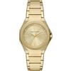 Armani Exchange Orologio per donna, movimento a tre lancette, orologio in acciaio inossidabile con cassa da 34 mm, Oro (Gold)