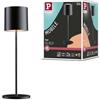 Paulmann 76998 Lampada da tavolo a batteria LED Tuni IP44 2700K nero opaco Mobile lampada da tavolo dimmerabile 2,8W USBC