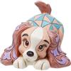 Enesco Disney Traditions by Jim Shore - Statuetta in miniatura di Lady e il vagabondo, 6,3 cm, multicolore