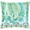 Bassetti MERGELLINA Federa per cuscino per biancheria da letto in 100% raso di cotone di colore verde V1, dimensioni: 65 x 65 cm - 9328877