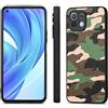 TAUYN Custodia per Xiaomi Mi 11 Lite 5G NE/11 Lite 5G/4G, (2 in 1) Antiurto Custodia Camouflage Cellulare, Ultra Sottile Anti-Caduta Case. - Verde