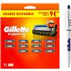 Gillette Fusion 5 LAMETTE DA BARBA, 11 RICAMBI da 5 lame, Rasatura Scorrevole con Striscia Lubrificante, Fino a 1 Mese di Rasatura con 1 Lametta + PENNA INCLUSA