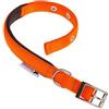Ferplast Collare Cane Taglia Piccola Collare per Cani in Nylon Imbottito Regolabile Fibbia Metallica, Misura Collo 23-31 cm, Arancio