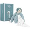 KALOO - Complices - Peluche da Baciare - Verde - con Fazzoletto in Mussola di Cotone - Doudou dalla Nascita, K212008