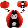 FLIPETZ Les Déglingos FLIPETZ Doudou Comet la Coccinnelle/Pomodoro - Coccinella copricopricopricopricopricopricopriviso reversibile - Peluche morbido per neonati - Idee regalo per la nascita