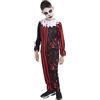 Rubie's Costume da Payaso Rufian per bambini, Jumpsuit da clown originale, halloween, Natale, Carnevale e Compleanno, Multicolore, M, S8694