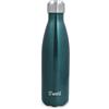 S'well Borraccia originale in zaffiro verde, 500 ml, per bevande isolate sotto vuoto mantiene le bevande fredde e calde, in acciaio inox senza BPA per l'idratazione in viaggio
