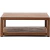 Kave Home Tavolino da appoggio Sashi in legno massiccio di teak 90 x 90 cm