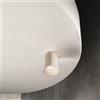 Ondaluce Lampada faretto da interno ROCK 8x10 cm in cemento Bianco e vetro soffiato