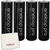 SSX Kraftmax Panasonic Eneloop XX AA PRO batterie Mignon/(3. Generazione, 2550 mAh alto) (4 pacchetto)