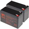 T6 Power Set di batterie T6 Power per Eaton Ellipse ECO 1200VA, VRLA, 12 V