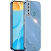 EASSGU [Telaio Elettrolitico Custodia per Samsung Galaxy A9 2018 (6.3 Inches) Cover Protettiva in Morbido Silicone TPU - Blu navy