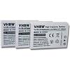 vhbw 3x batteria sostituisce Sanyo DB-L40 per videocamera camcorder (600mAh, 3,7V, Li-Ion)