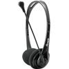 Equip - Headset Life Conexion Jack 3.5mm - Microfono flexible - Control de volumen - Incluye adaptador 1 a 2 Jacks 3.5mm - Negro