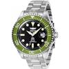 Invicta Grand Diver - Orologio da Uomo in Acciaio Inossidabile con Movimento Automatico, Argento/Verde - 47 mm