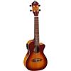 Ortega RUDAWN-CE Ukulele da Concerto Serie Earth Acustico Elettrico a 18 tasti