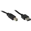 Alcasa USB 2.0 A/B, 1.8m cavo USB 1,8 m USB A USB B Nero