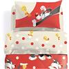 Disney Caleffi Lenzuola WB Friends in Cotone Singolo