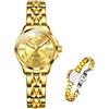Raitown Orologio donna in acciaio inossidabile con quadrante piccolo