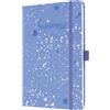 SIGEL JN339 Jolie Taccuino, Violet Happiness, a righe, 13,5 x 20,3 cm, hardcover, 174 pagine, viola