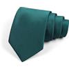 CM-Kid Uomo Tinta Unita Uomini Affari Festa di Nozze Cravatte Formali, 5# Verde, Taglia Unica