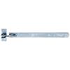 Alberts 318321 Bandella, dritta, estremità arrotondata, regolabile di 30 mm, zincata blu, 460 x 40 mm