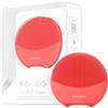 FOREO LUNA 4 mini, spazzola detergente viso, Massaggio viso, Favorisce l'assorbimento delle formule di skincare, Spazzola viso da viaggio, Per tutti i tipi di pelle, Coral