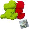 NOMEY Generic Stampo in silicone a forma di dinosauro, per dolci, 3D, in silicone, flessibile, per feste di compleanno