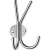 ALCO-Albert 2846 - Appendiabiti Doppio in Acciaio Inox, Circa 13 cm, Argento