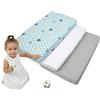 Medi Partners Lenzuola Lettino Set 3 Neonato 60x120-100% Cotone Lenzuolo con Angoli Culla Coprimaterasso fitted Materassino Sheet Letto Bambino Lenzuolino (Foresta-Bianco-Grigio)