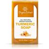 ORGANIC EXTRACT Saponetta alla Curcuma - 200g / 7 oz - Sapone Schiarente, Idratante, Riduce Acne, Punti Neri, con Curcuma, Olio di Cocco, Acido Kojico, Burro di Karite, Ingredienti naturali