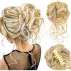 Pwsap Estensione del Panino Ondulato Riccio Disordinato Extension per Chignon Capelli Finti coda di cavallo con Elastico Estensione a Ciambella Riccia per Ragazza Donne con Corda per Capelli Forcina,Bionda