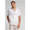 Intimissimi Camicia A Manica Corta In Lino E Cotone Bianco