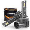 AUHSSAN 881 LED Lampadine, 100W 26000LM Fari LED 881 880 Super Luminosi 6500K Bianco Anabbaglianti o Abbaglianti Luminosi, 500% Più Luminoso Wireless Plug and Play Mini Lampadine Auto Sostituzione, 2Pezzi