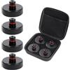 eROOSY 4 Pezzi Jack Pads per Tesla Model 3/Y/S/X, Tampone Sollevamento, Cric Adattatore in Gomma, Jack Lift Pad Adapter Tool con Sacchetto di Immagazzinaggio