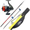 kolpo Combo pesca Surfcasting Canna da pesca 150 gr 4.20 mt Mulinello 6500 Filo Puntale e Fodero